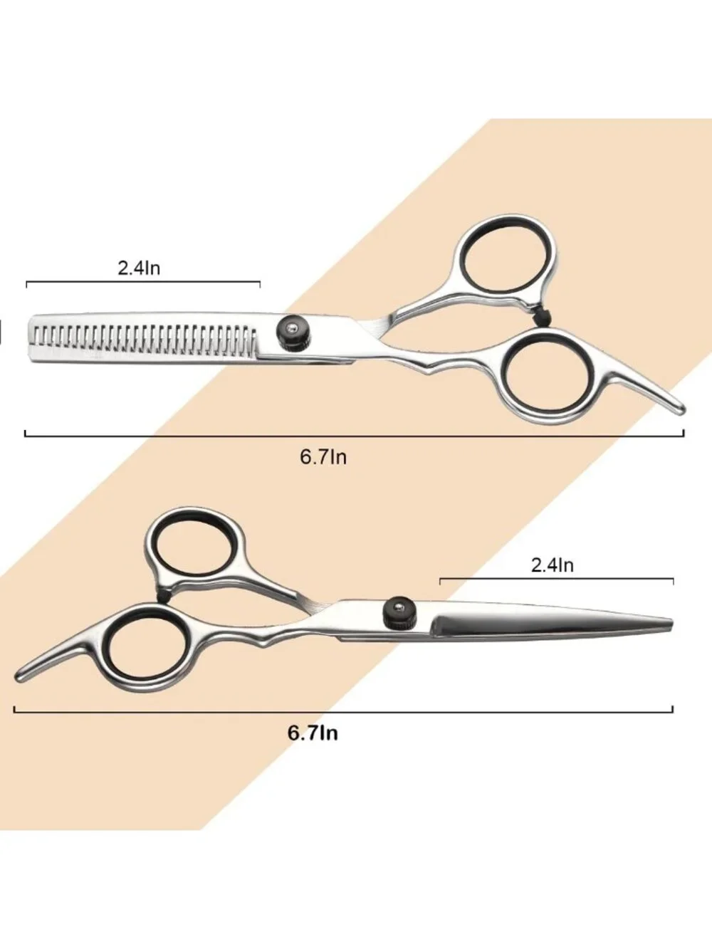 11 Pcs Professional Hair Cutting Tools Set - Scissors, Shears, Razor & Thinning